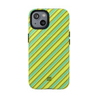 Angelina Stripes | Green - MagSafe iPhone Case