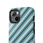 Angelina Stripes | Blue - iPhone Case