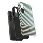 Asymmetrical Lines Samsung Galaxy Case | Blue and Brown