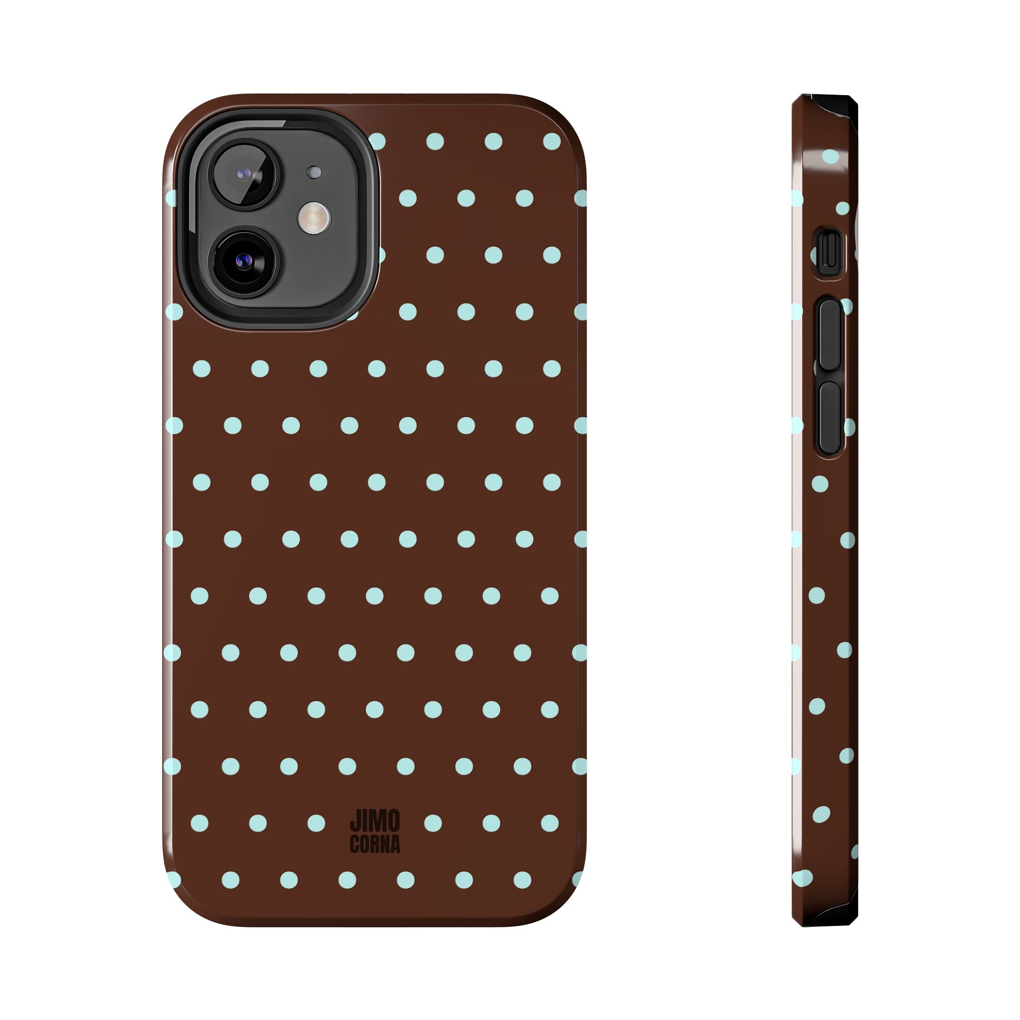 Polka Dot | Brown and Blue
