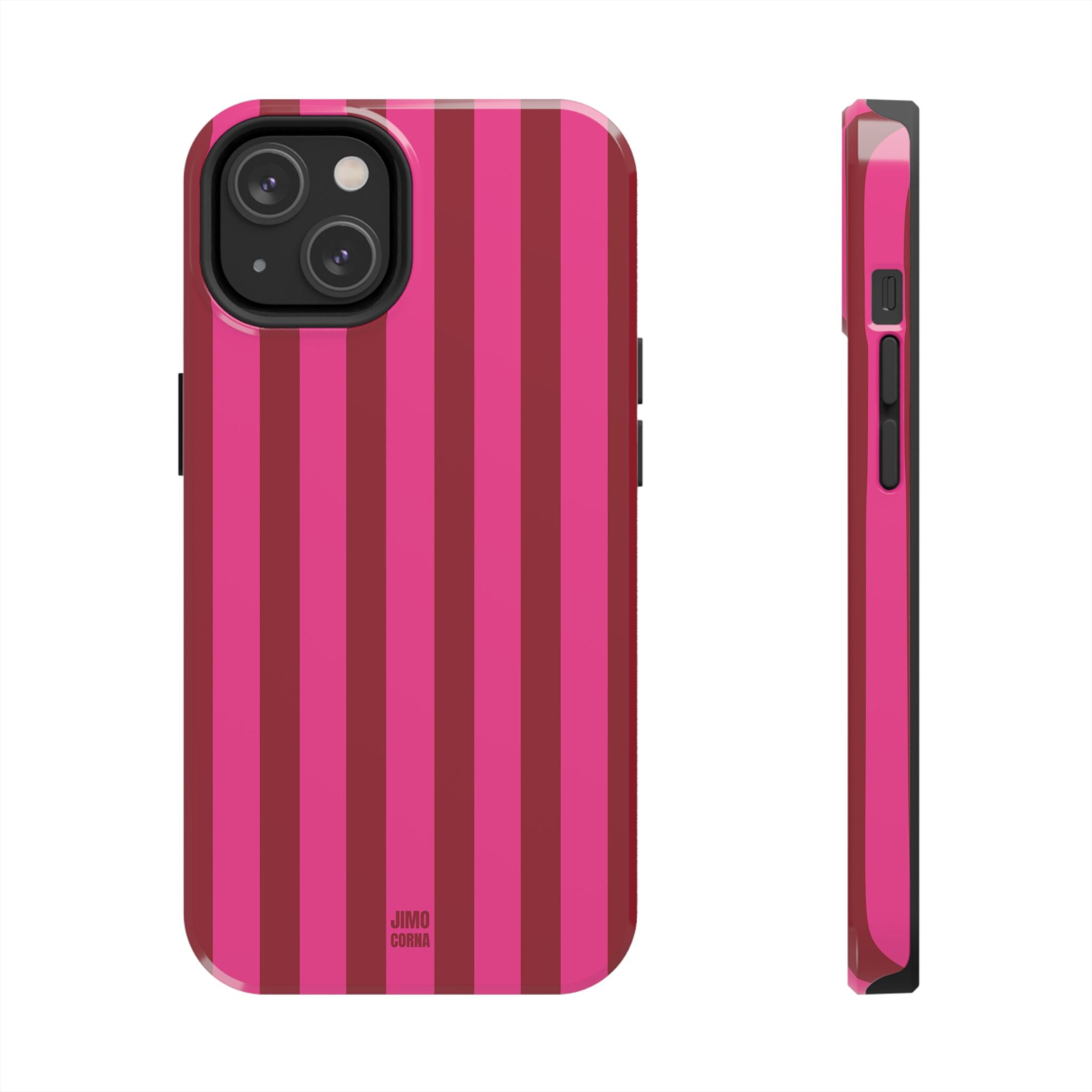 Strawberry Burst Bold Stripes