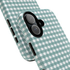 Farm Gingham MagSafe iPhone Case | Blue