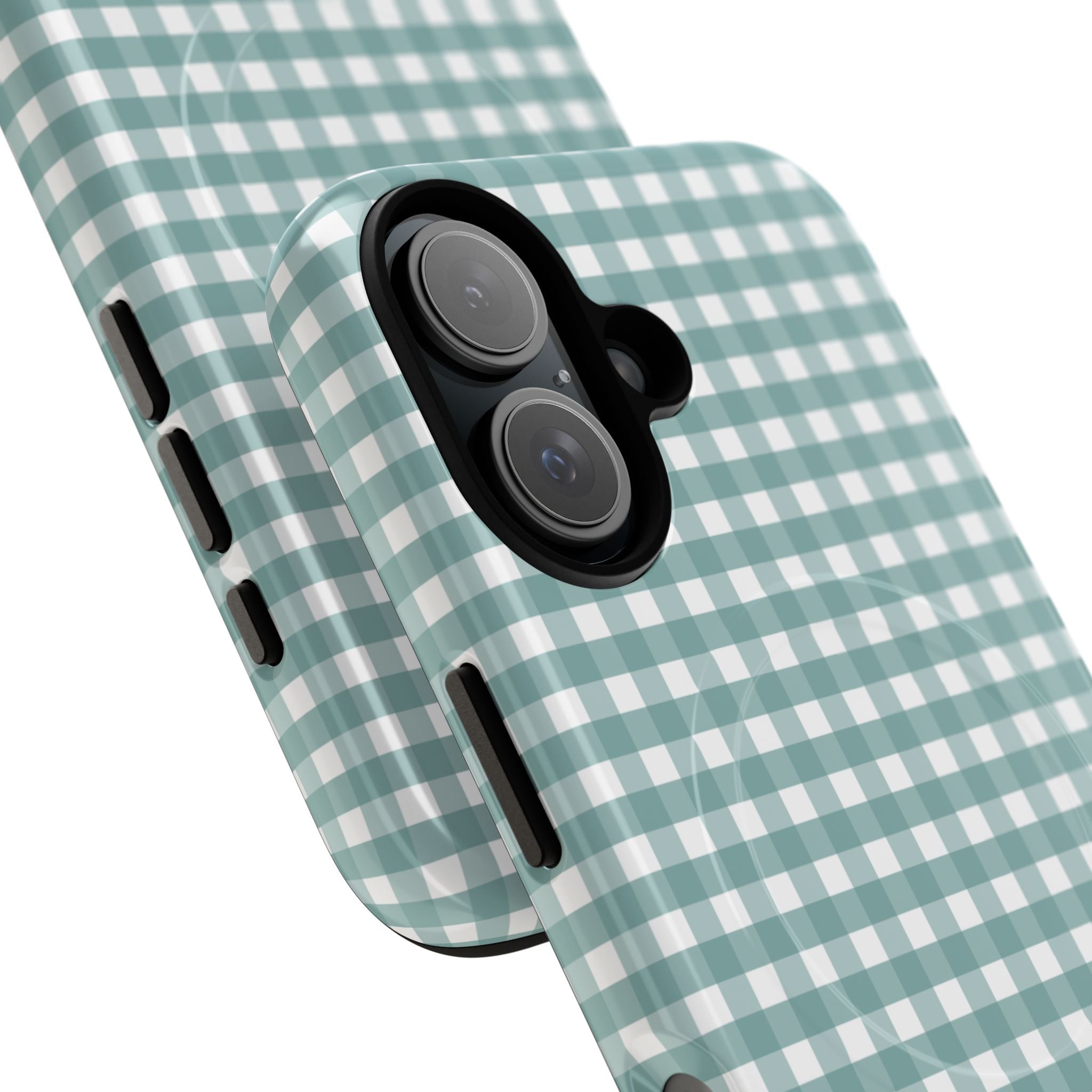 Farm Gingham MagSafe iPhone Case | Blue