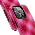 Pink Picnic Plaid MagSafe iPhone Case