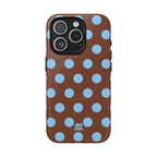 Big Polka Dot | Brown and Blue