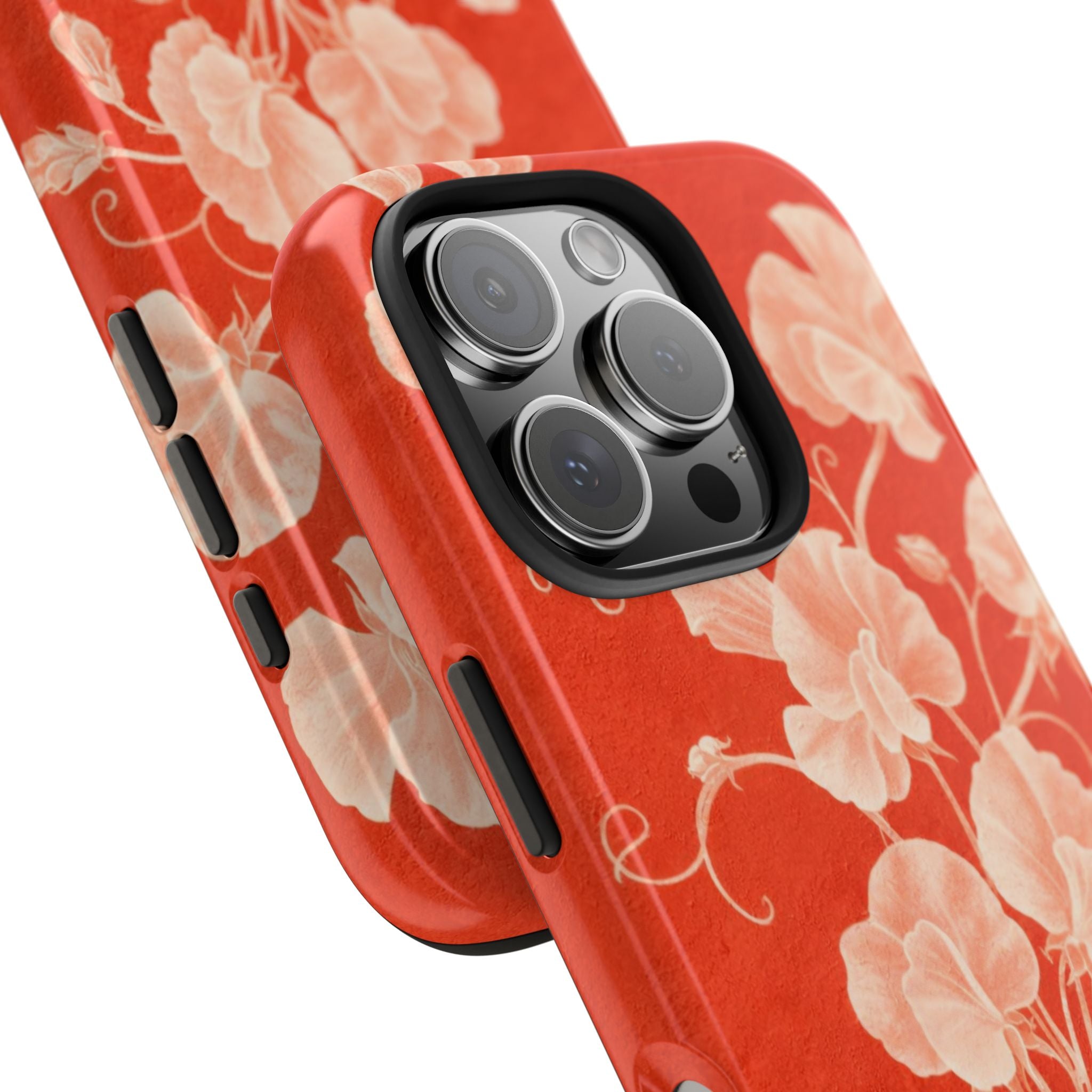 Red Flora iPhone Case