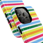Rainbow Sorbet Stripe MagSafe iPhone Case