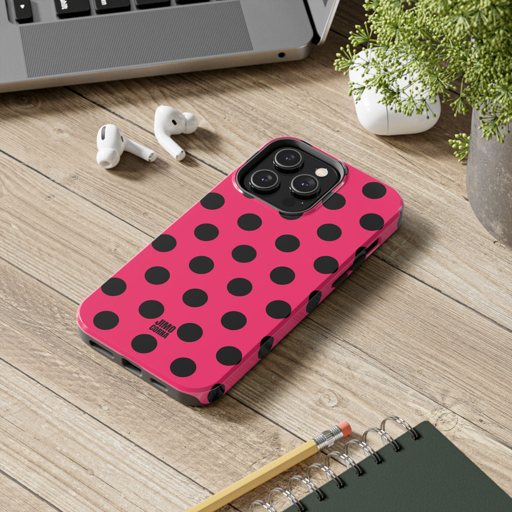 Big Polka Dot | Hot Pink and Black