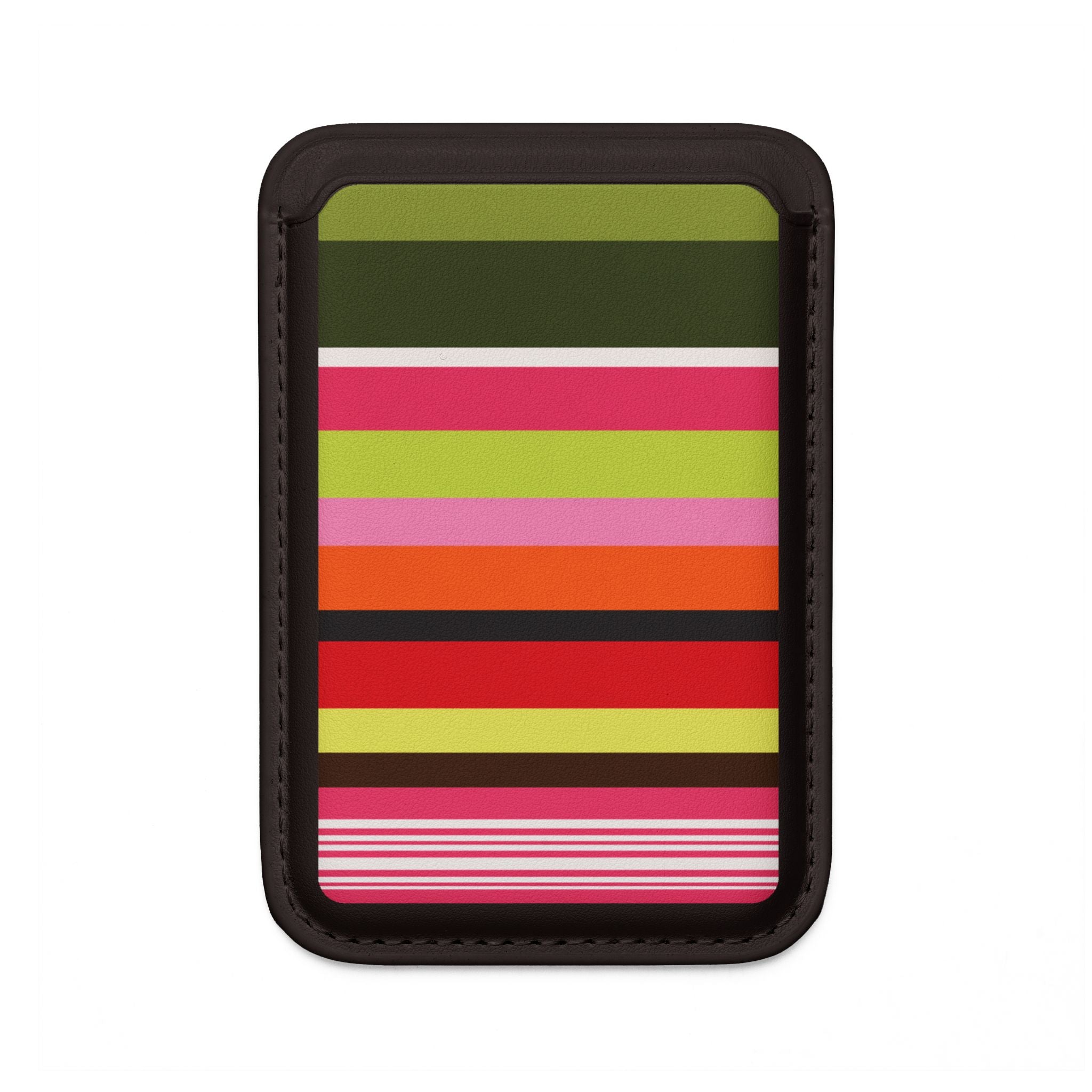 Berry Citrus Stripe Vegan MagSafe Wallet