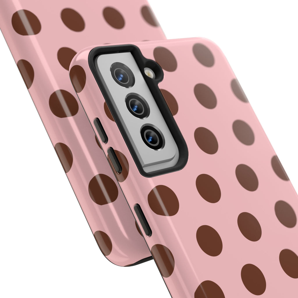 Big Polka Dot | Pink and Brown