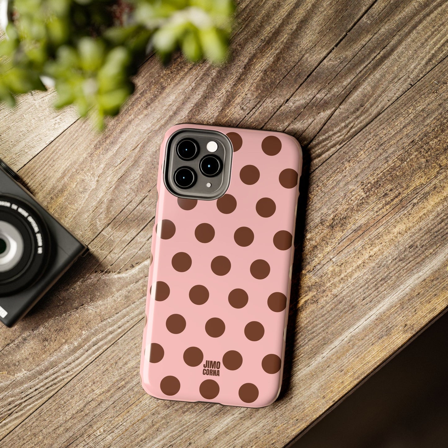 Big Polka Dot | Pink and Brown