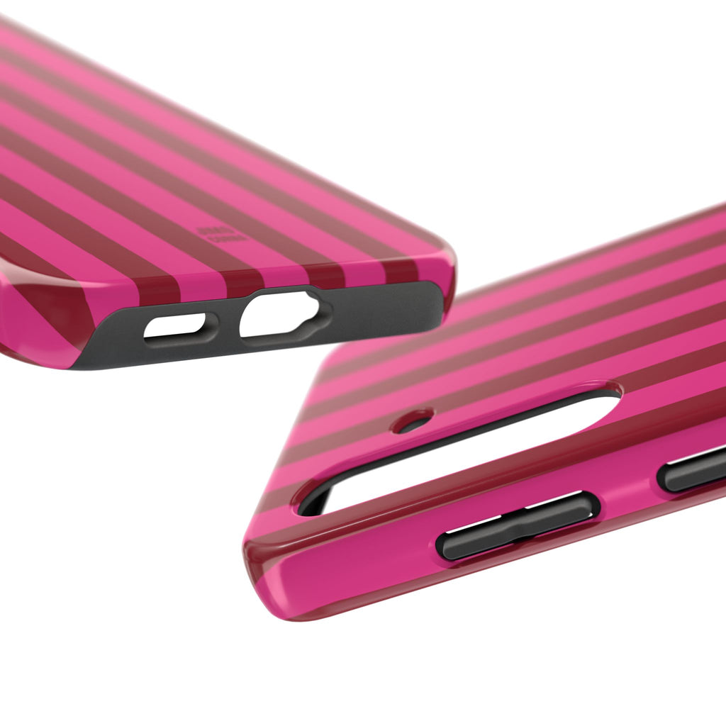 Strawberry Burst Bold Stripes
