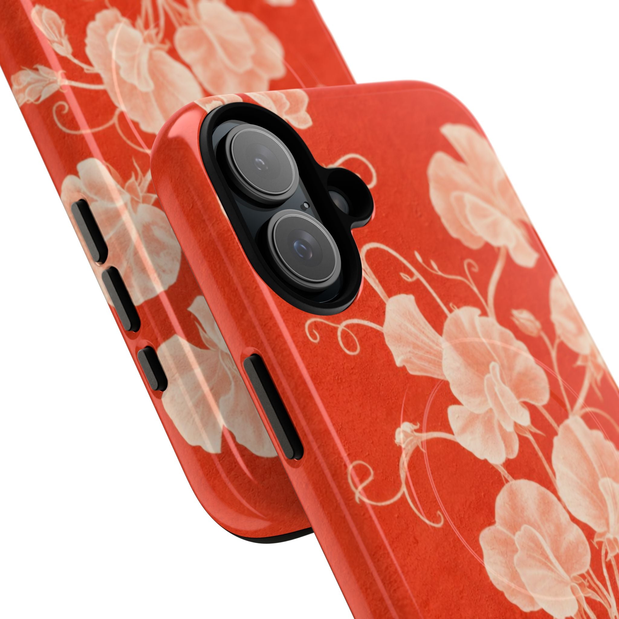 Red Flora MagSafe iPhone Case
