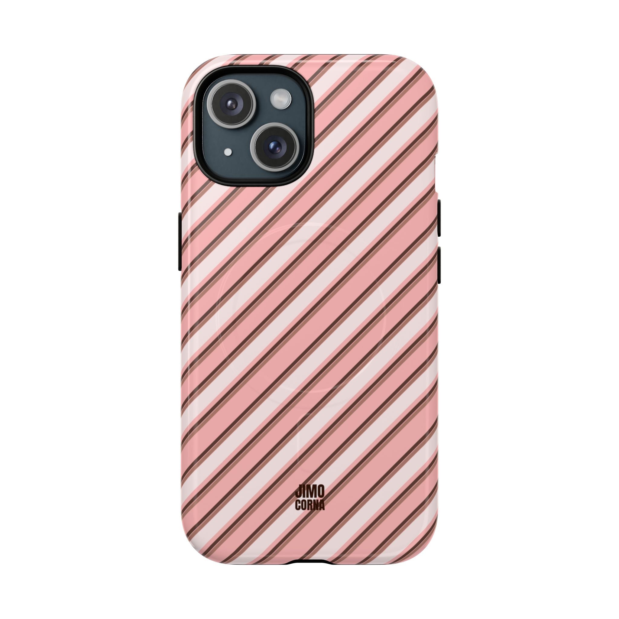 Angelina Stripes | Pink - MagSafe iPhone Case