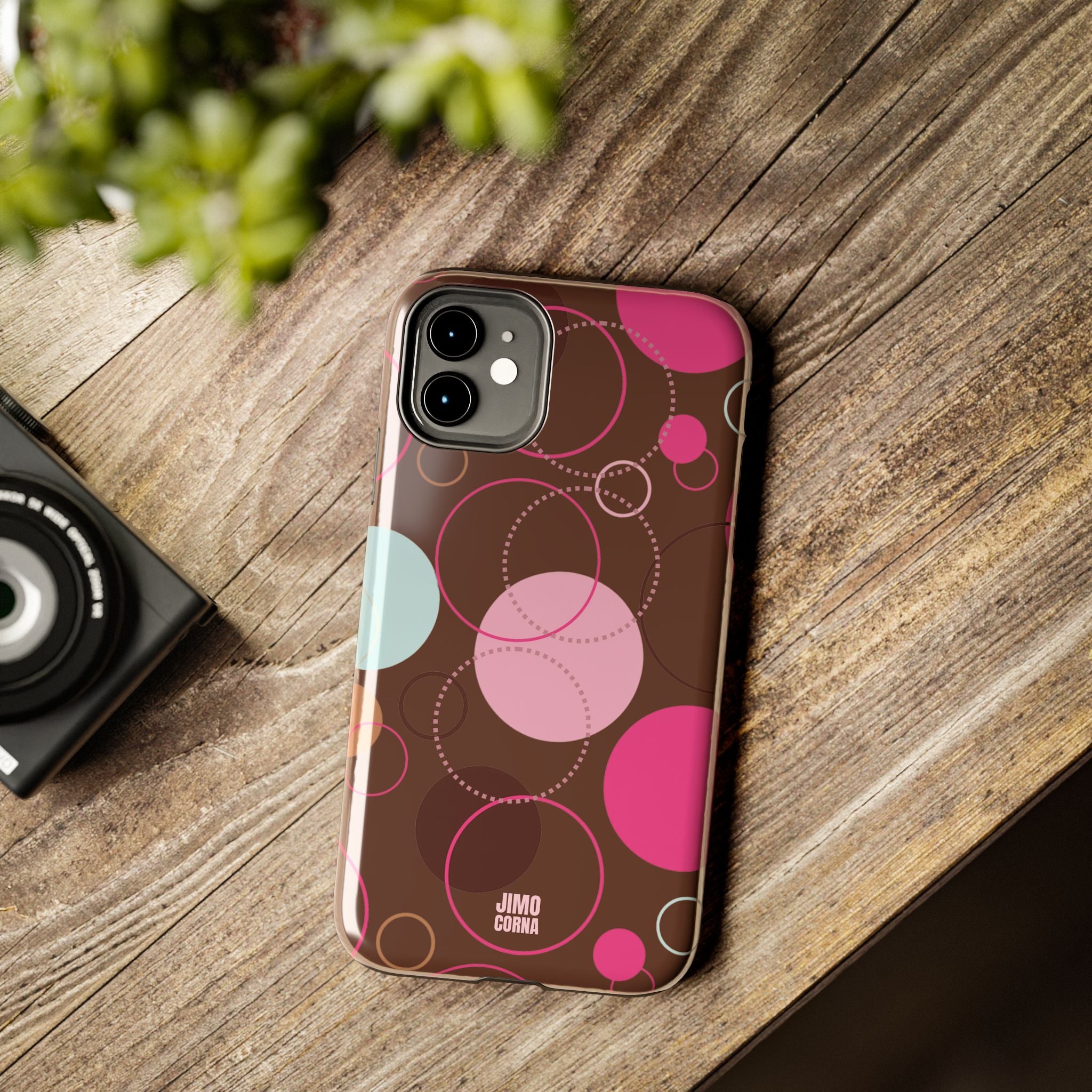 Spiral Pop iPhone Case | Brown