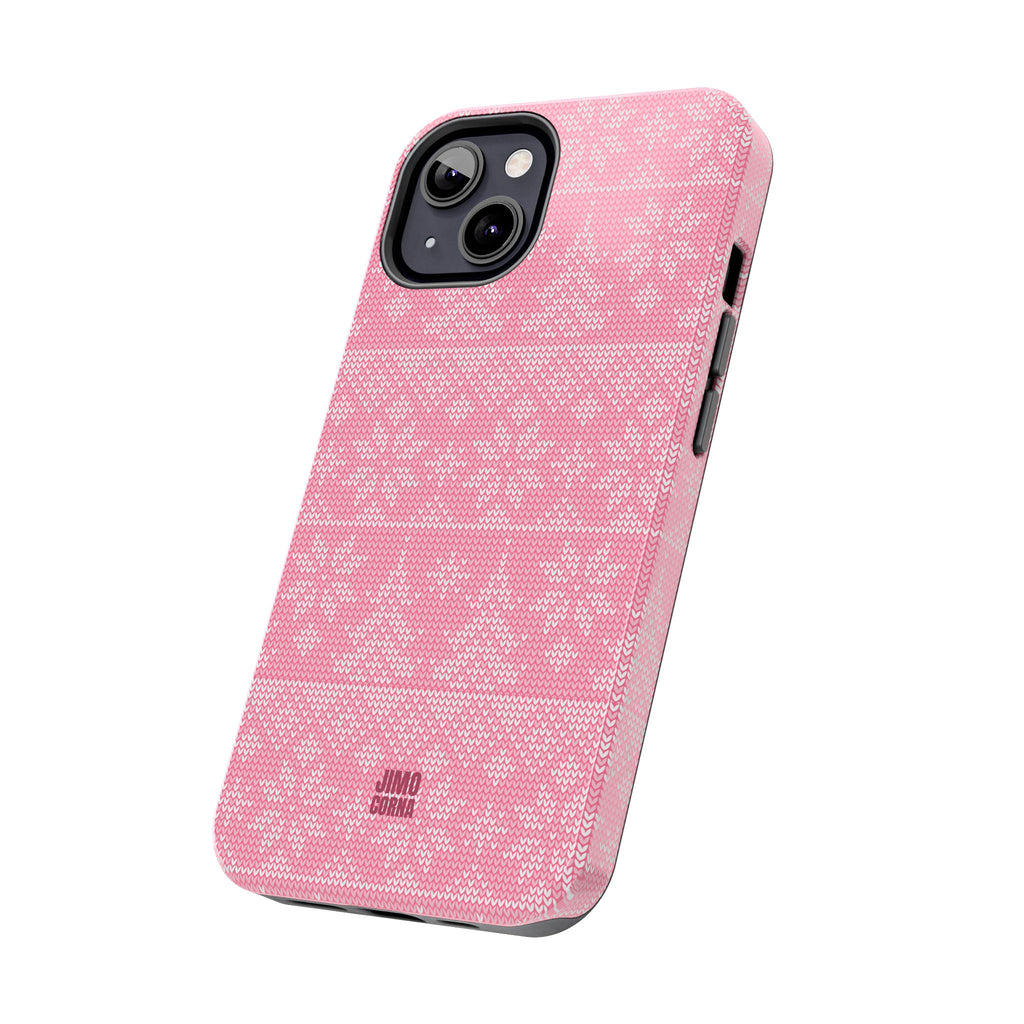 Holiday Knit | Pink iPhone Case