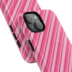Angelina Stripes | Hot Pink - MagSafe iPhone Case
