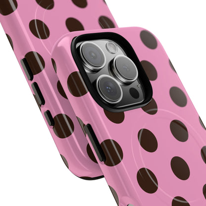 Big Polka Dot | Pink and Brown