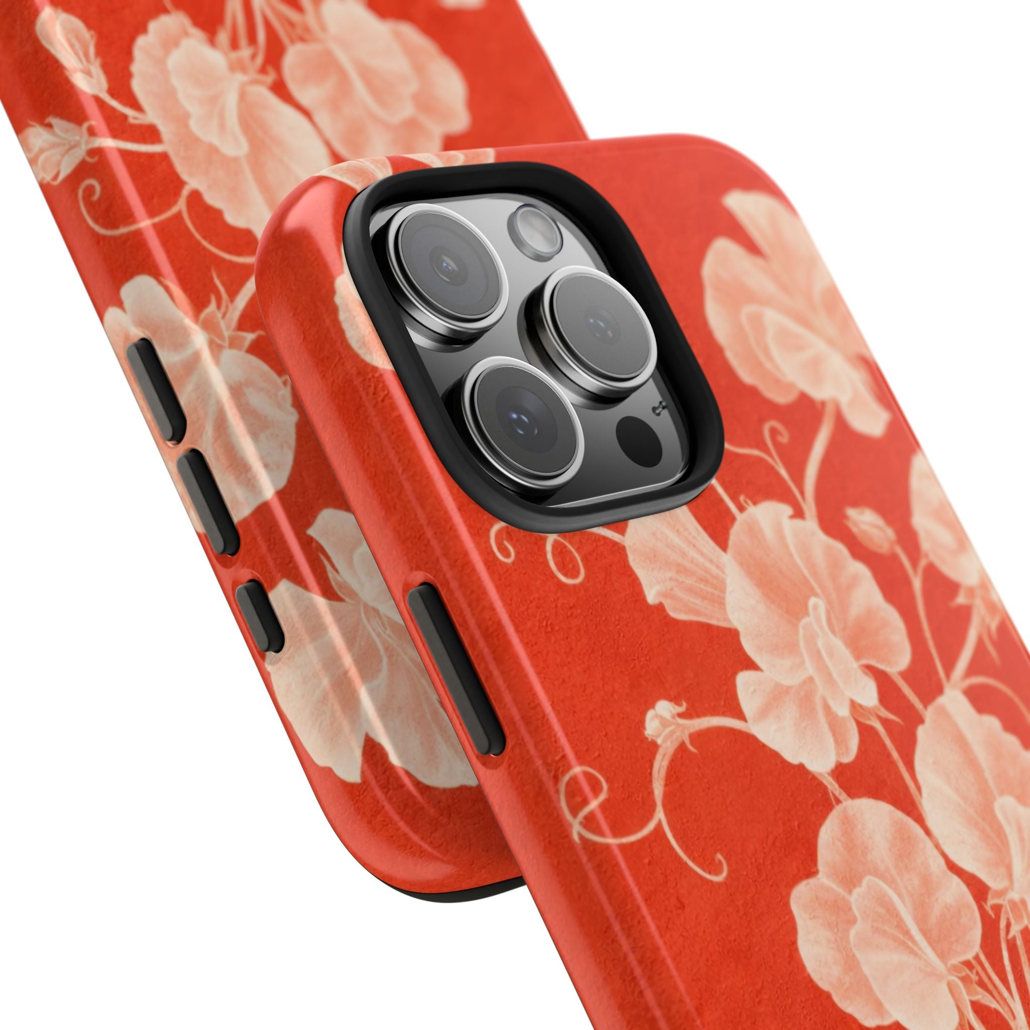 Red Flora iPhone Case