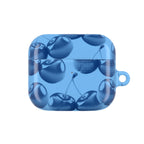 Blue Retro Cherries AirPods Case