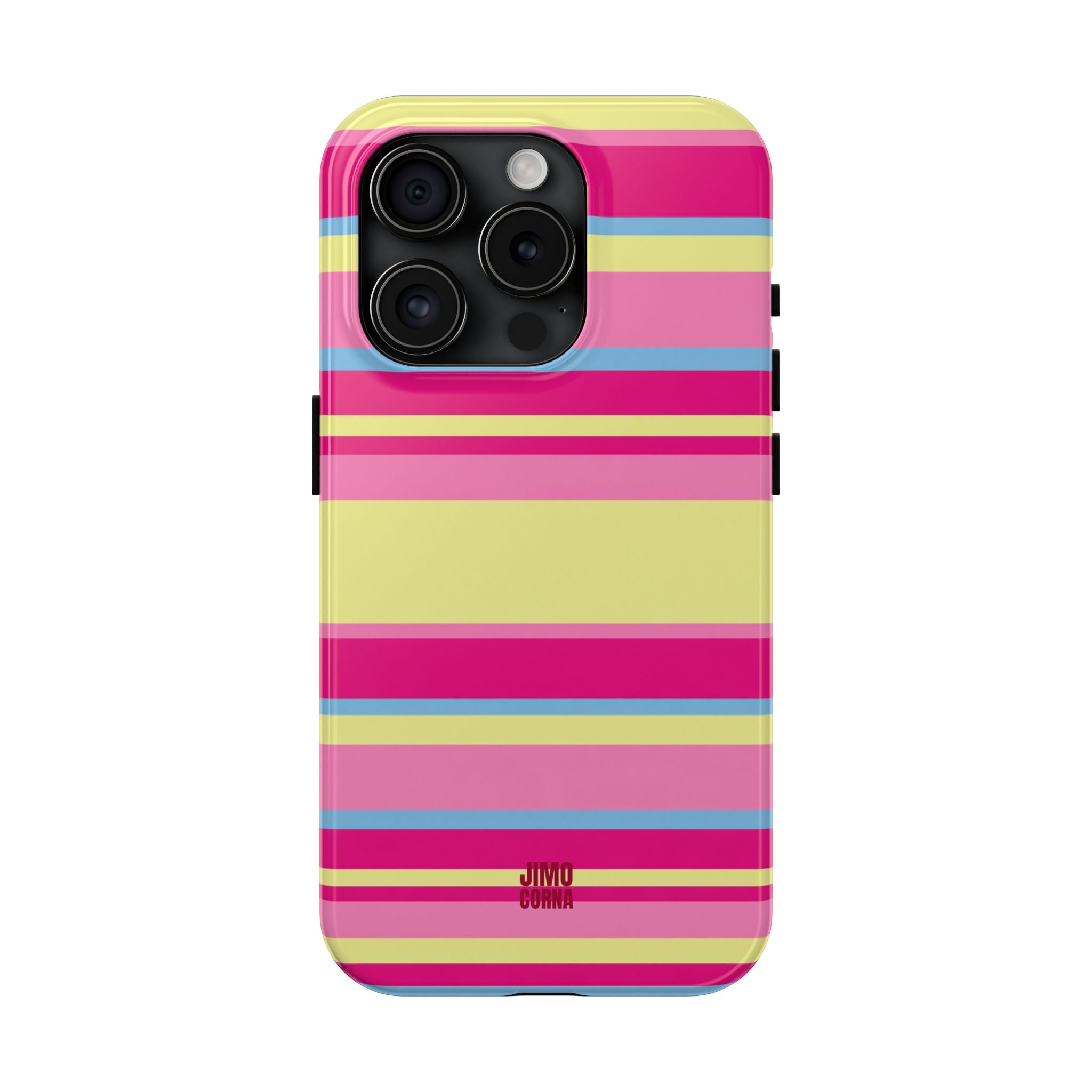 Lemonberry Stripe iPhone Case