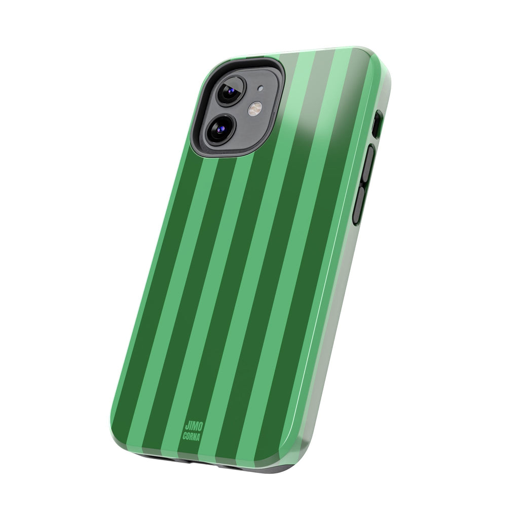 Olive Green Bold Stripes