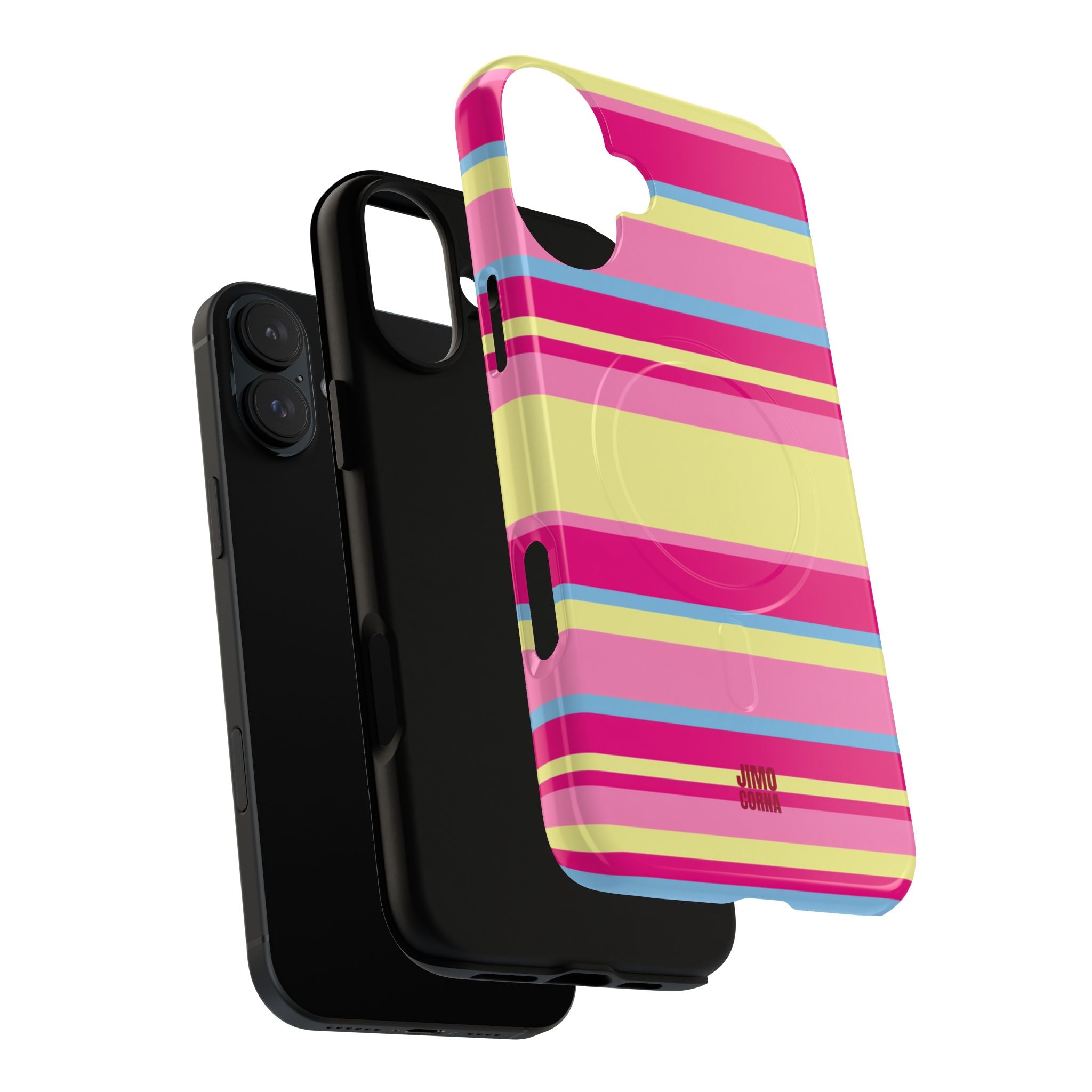 Lemonberry Stripe MagSafe iPhone Case