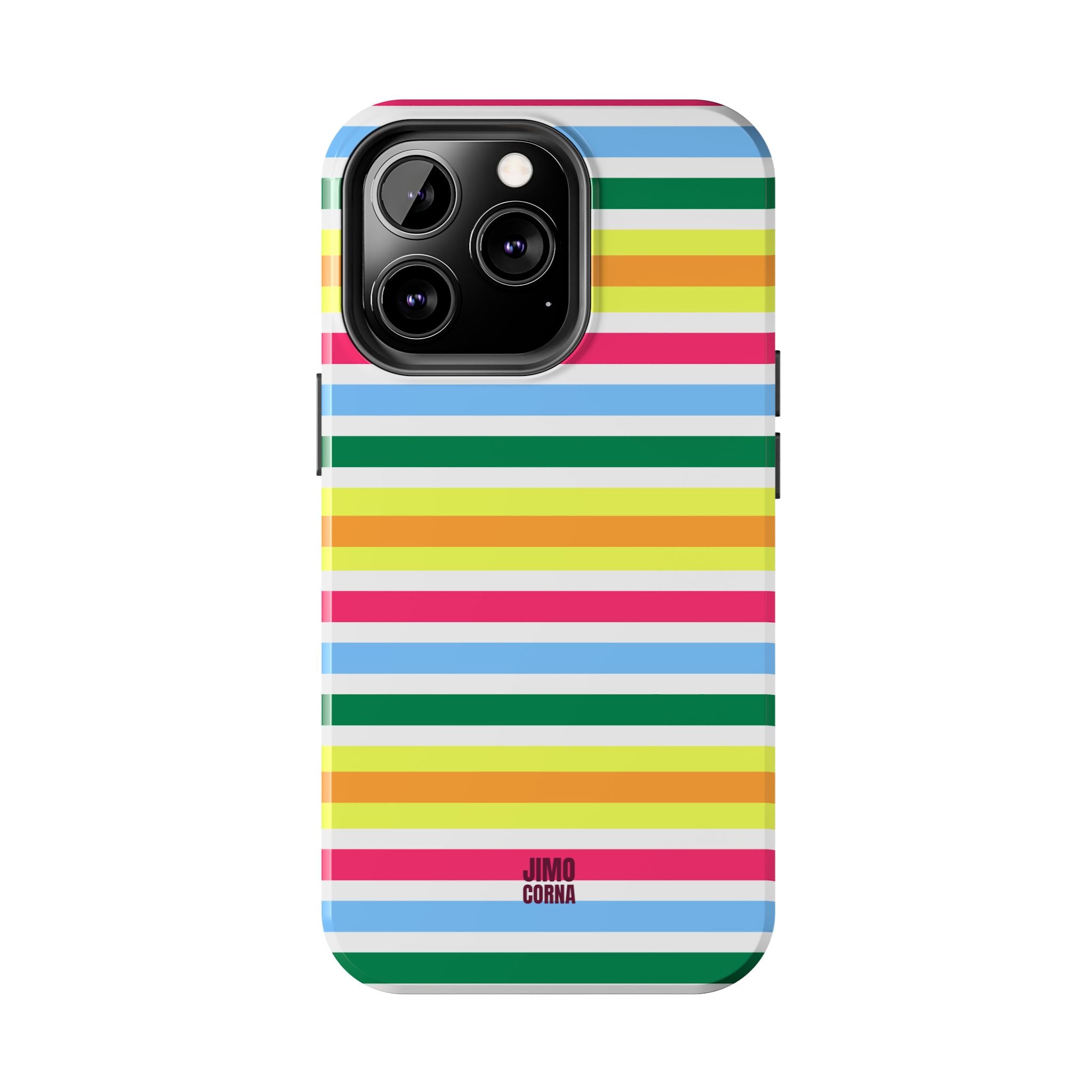 Rainbow Sorbet Stripe iPhone Case