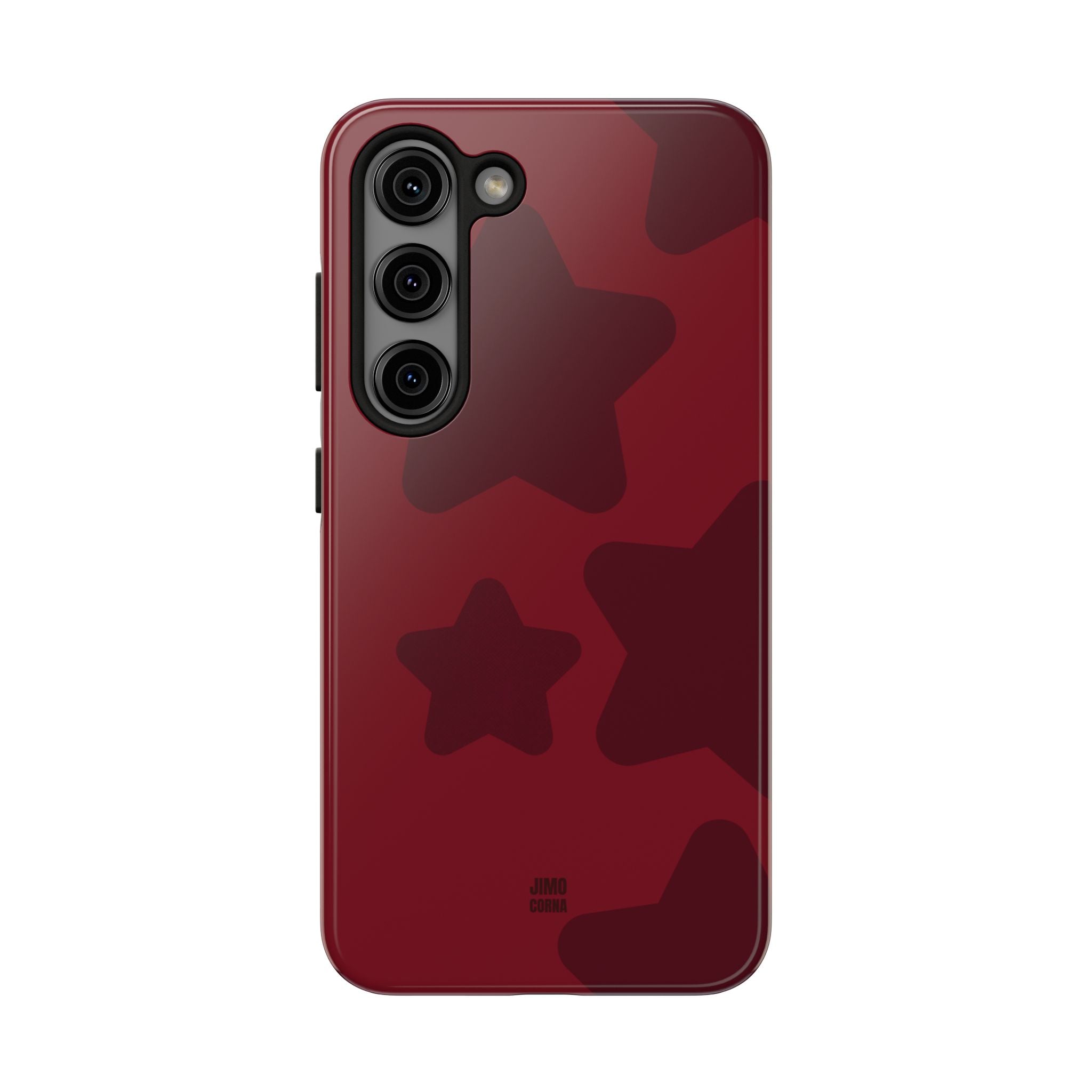 Cherry Red Bold Stars
