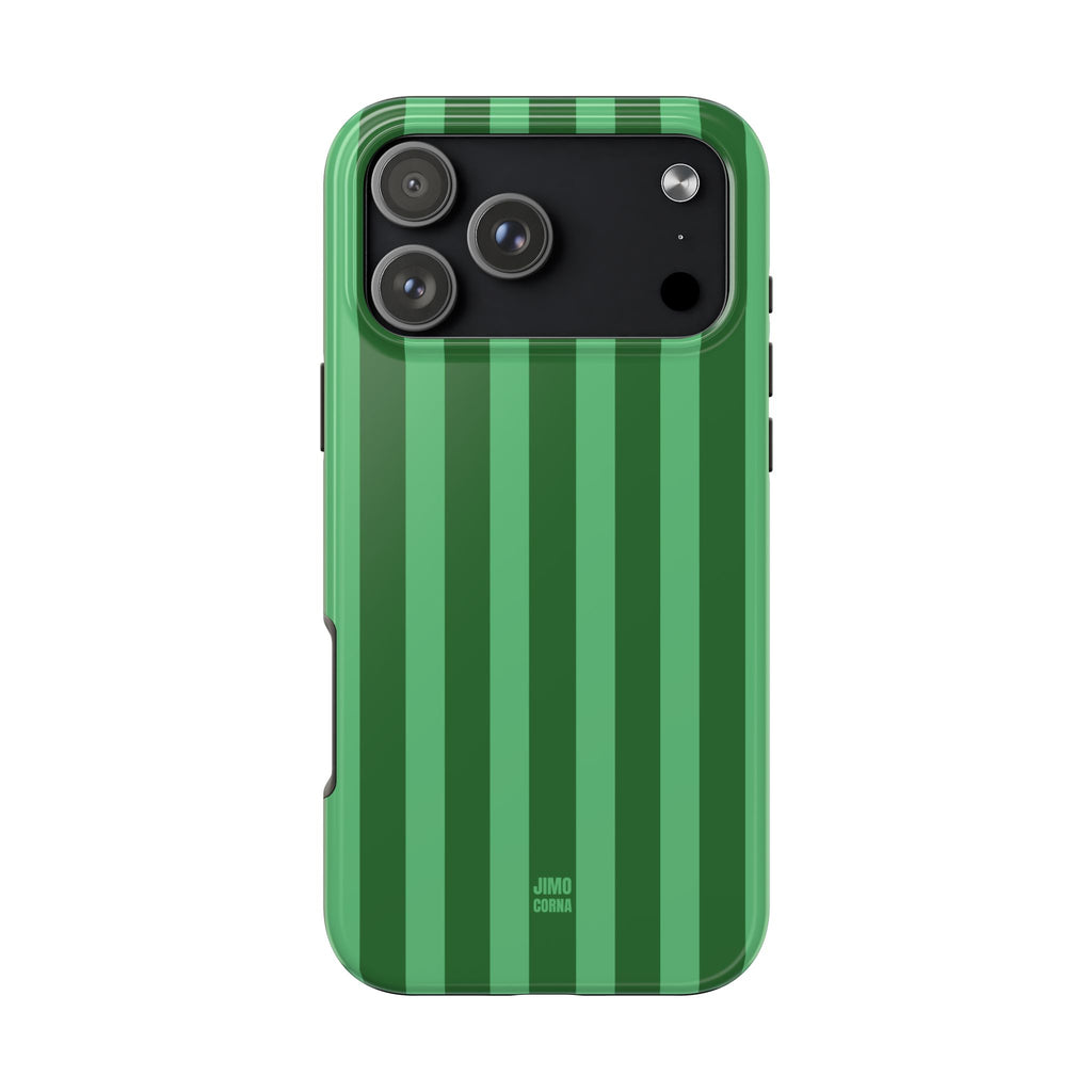 Olive Green Bold Stripes