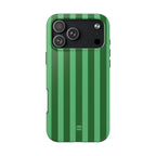 Olive Green Bold Stripes