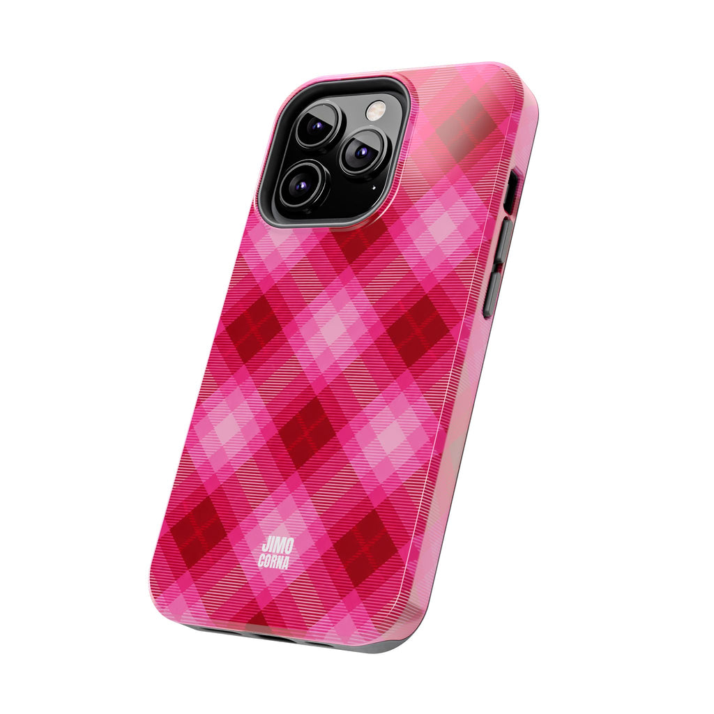 Pink Picnic Plaid iPhone Case