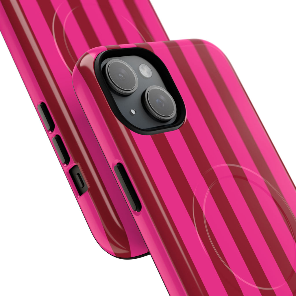 Bold Stripes MagSafe iPhone Case | Strawberry Burst