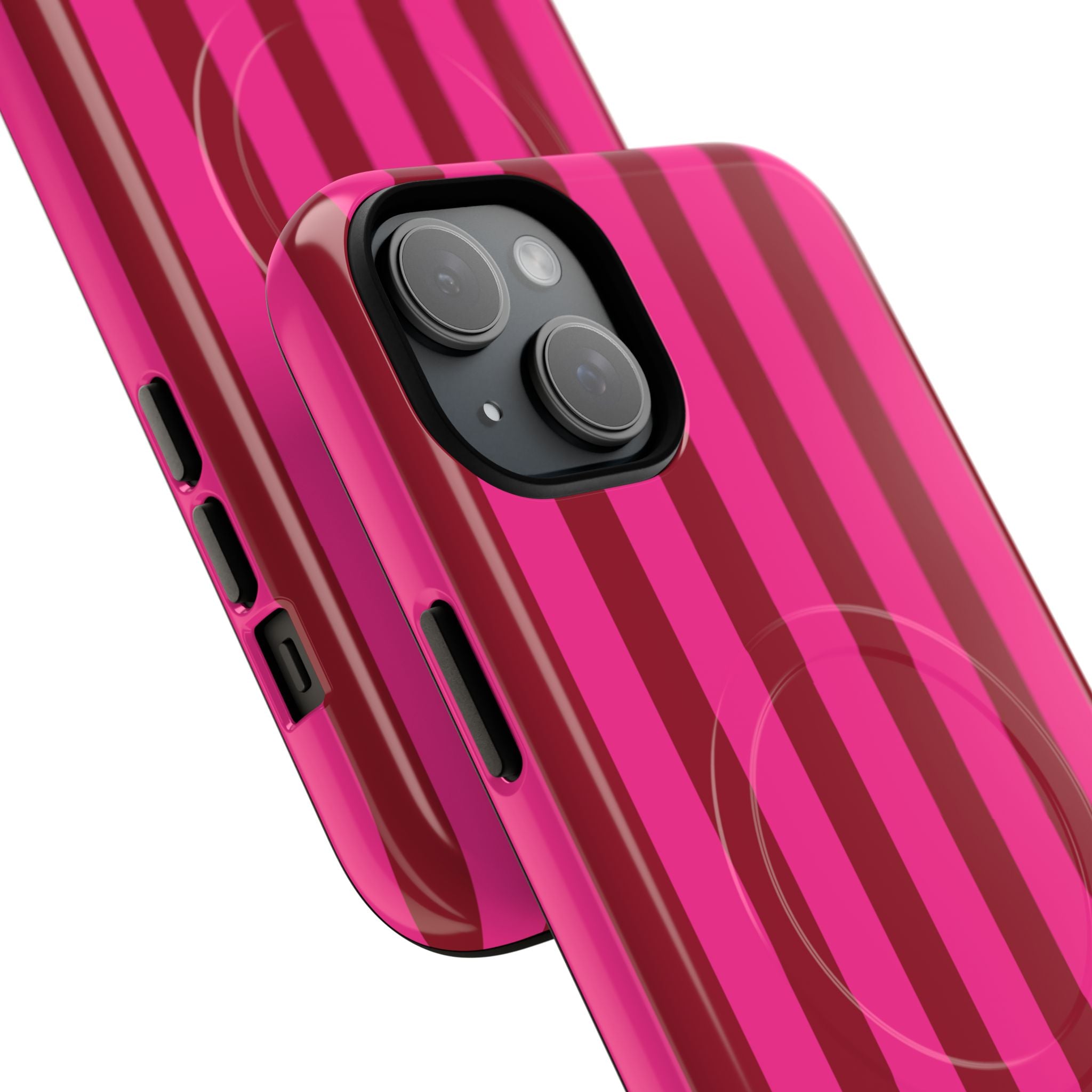 Strawberry Burst Bold Stripes