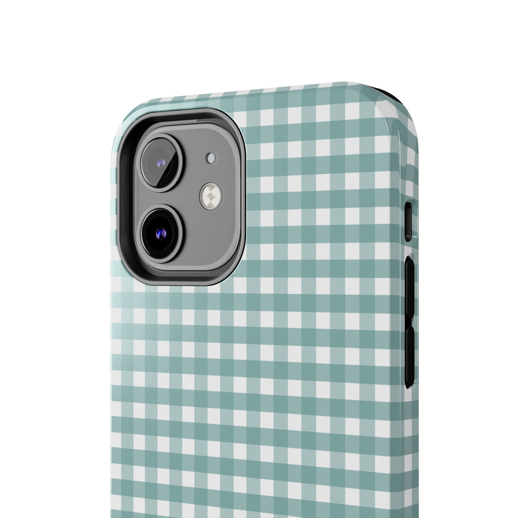 Farm Gingham iPhone Case | Blue
