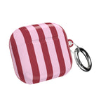 Bold Stripes AirPods Case | Pink and Red