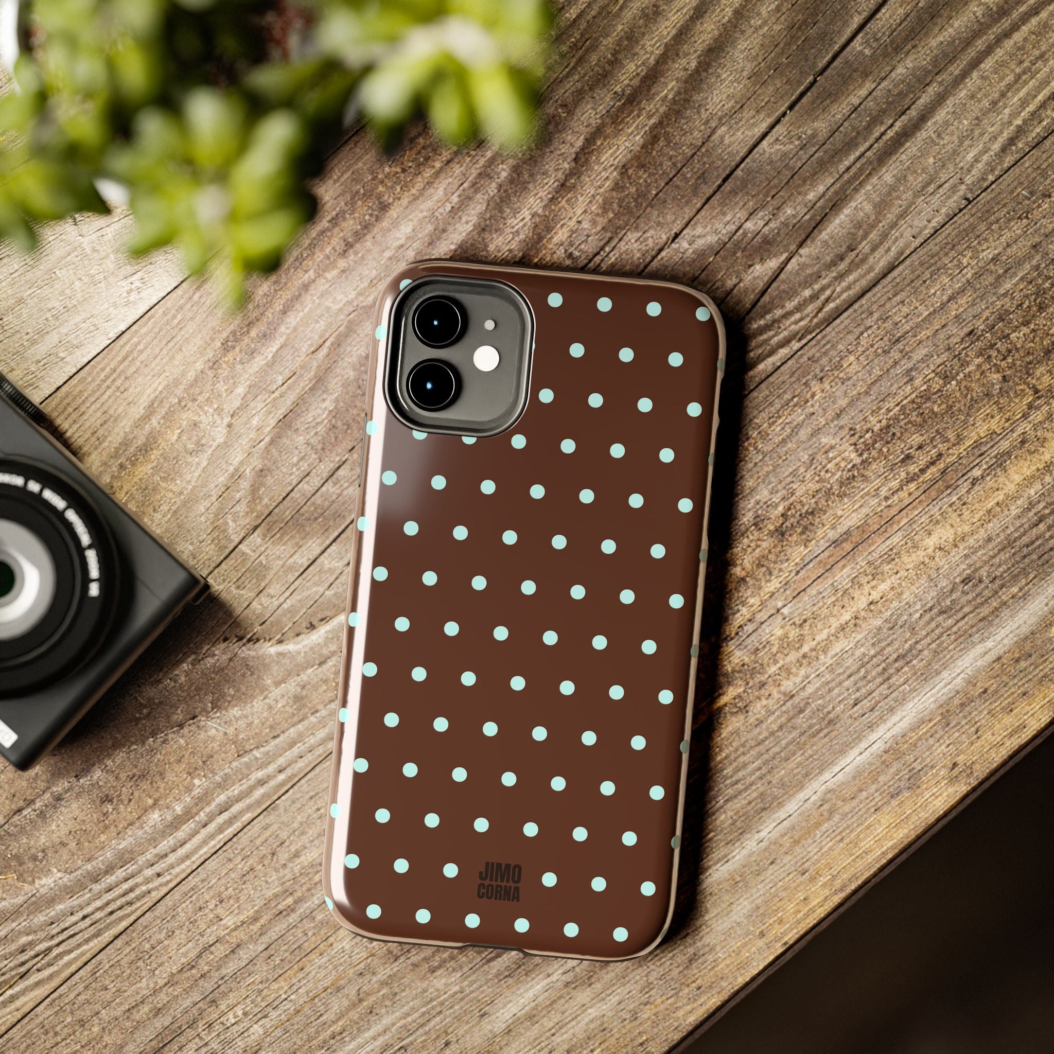 Polka Dot | Brown and Blue