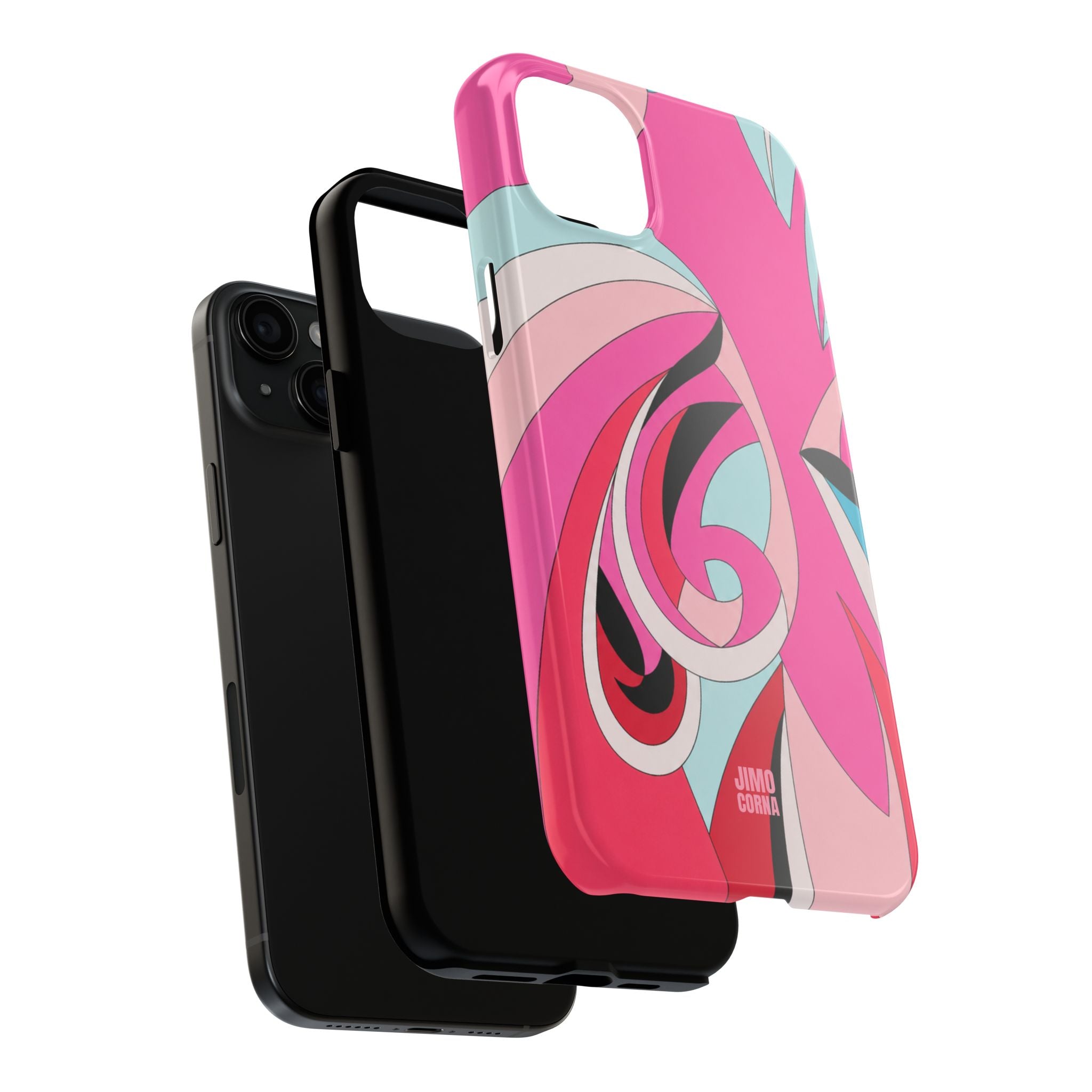 Pink Tropic Swirl iPhone Case