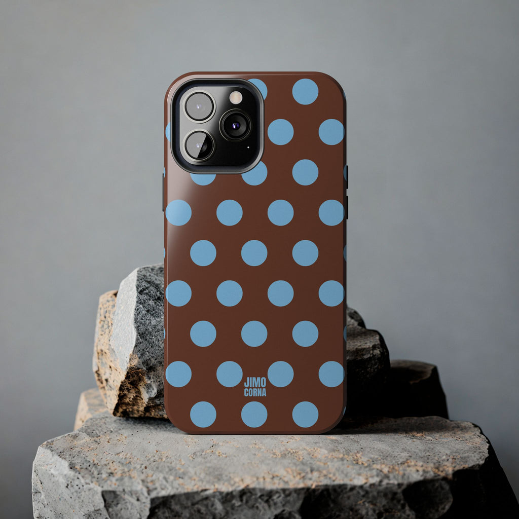 Big Polka Dot | Brown and Blue