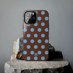 Big Polka Dot | Brown and Blue