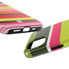 Berry Citrus Stripe iPhone Case