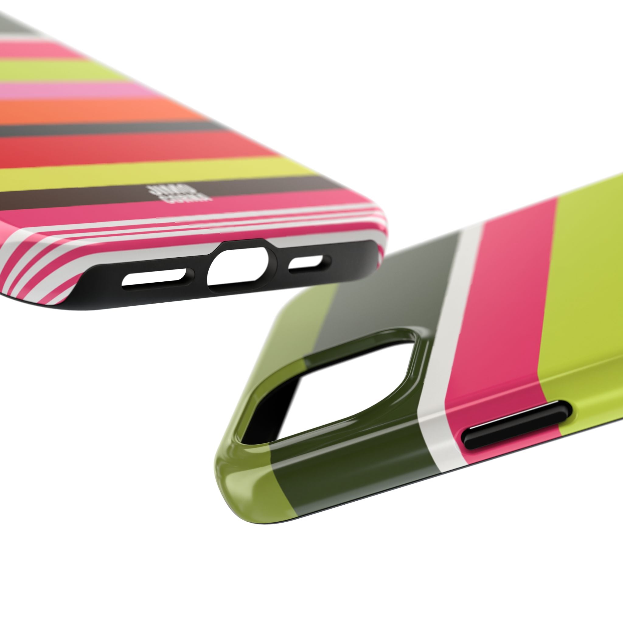 Berry Citrus Stripe iPhone Case