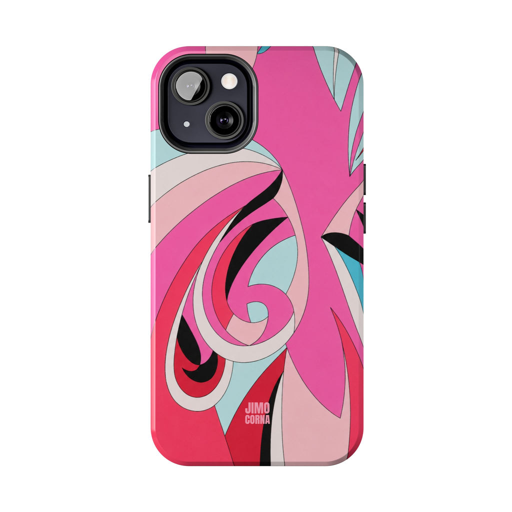 Pink Tropic Swirl iPhone Case