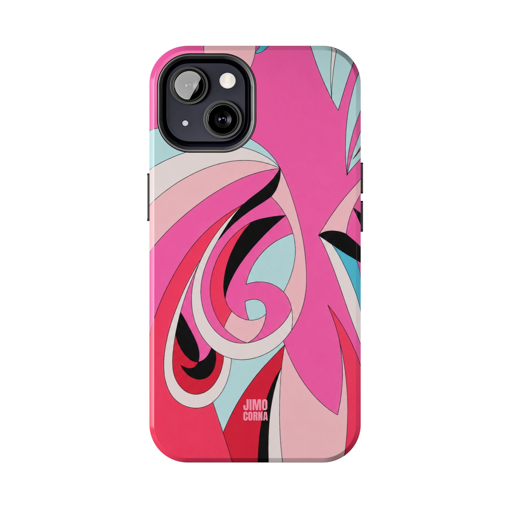 Pink Tropic Swirl iPhone Case