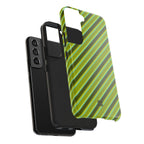 Angelina Stripes | Olive - Samsung Galaxy Case