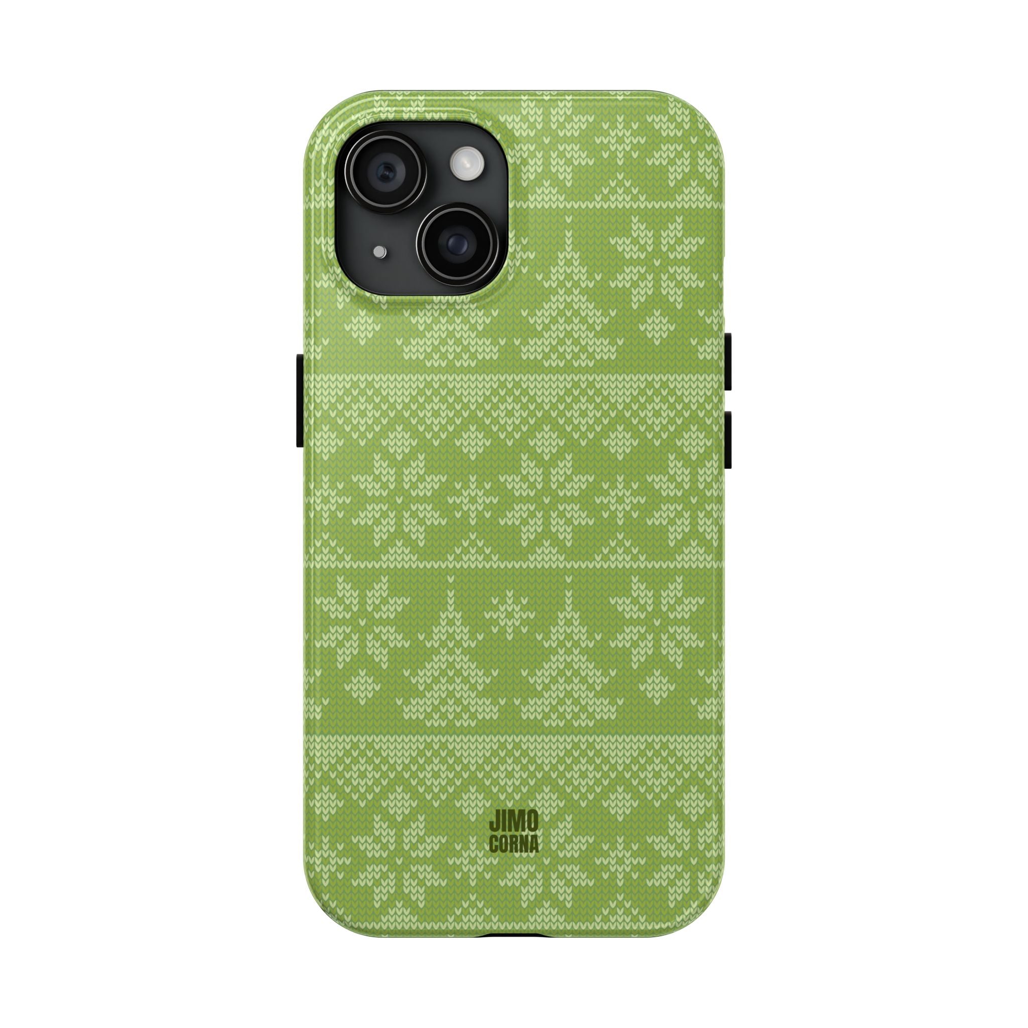 Holiday Knit | Green iPhone Case