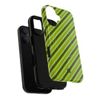 Angelina Stripes | Olive - MagSafe iPhone Case