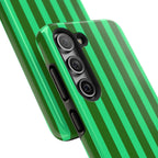 Bold Stripes Samsung Galaxy Case | Olive Green