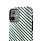 Asymmetrical Lines iPhone Case | Blue and Brown