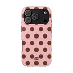 Big Polka Dot | Pink and Brown